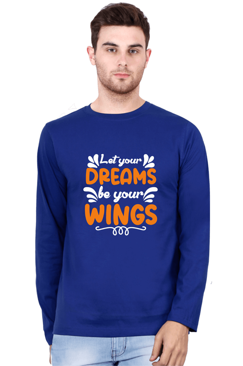 Let-Your-Dreams_Royal-Blue-Tshirt
