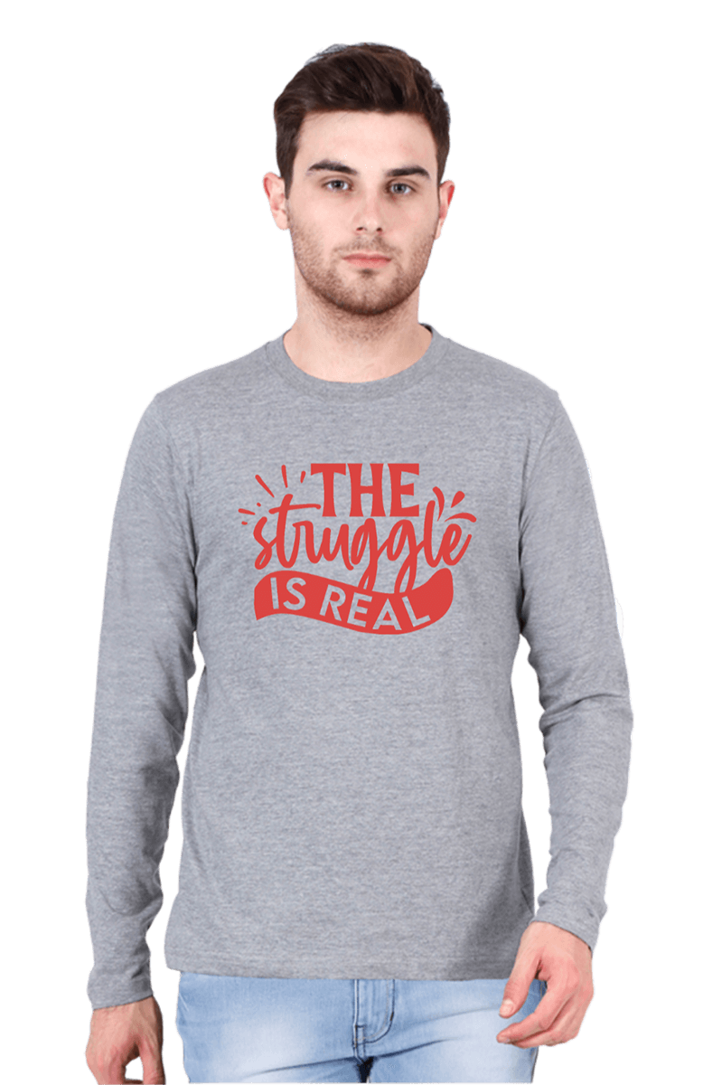 Struggle-is-Real_Grey-Melange