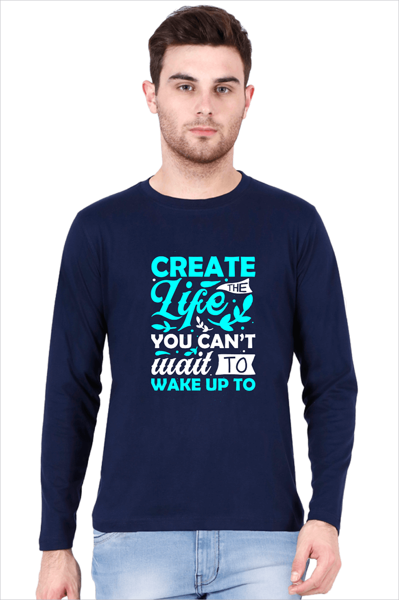 Create The Life_Navy-Blue_Tshirt