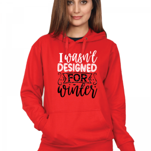 Designed For Winter_Women_Sunset-Orange_Hoodie