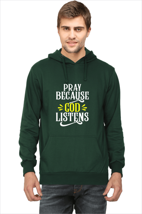 God Listens_Bottle-Green_Tshirt