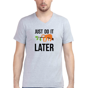 Just-Do-It-Later_Grey-Melange-Tshirt