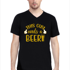 Needs Beer_Black_Tshirt