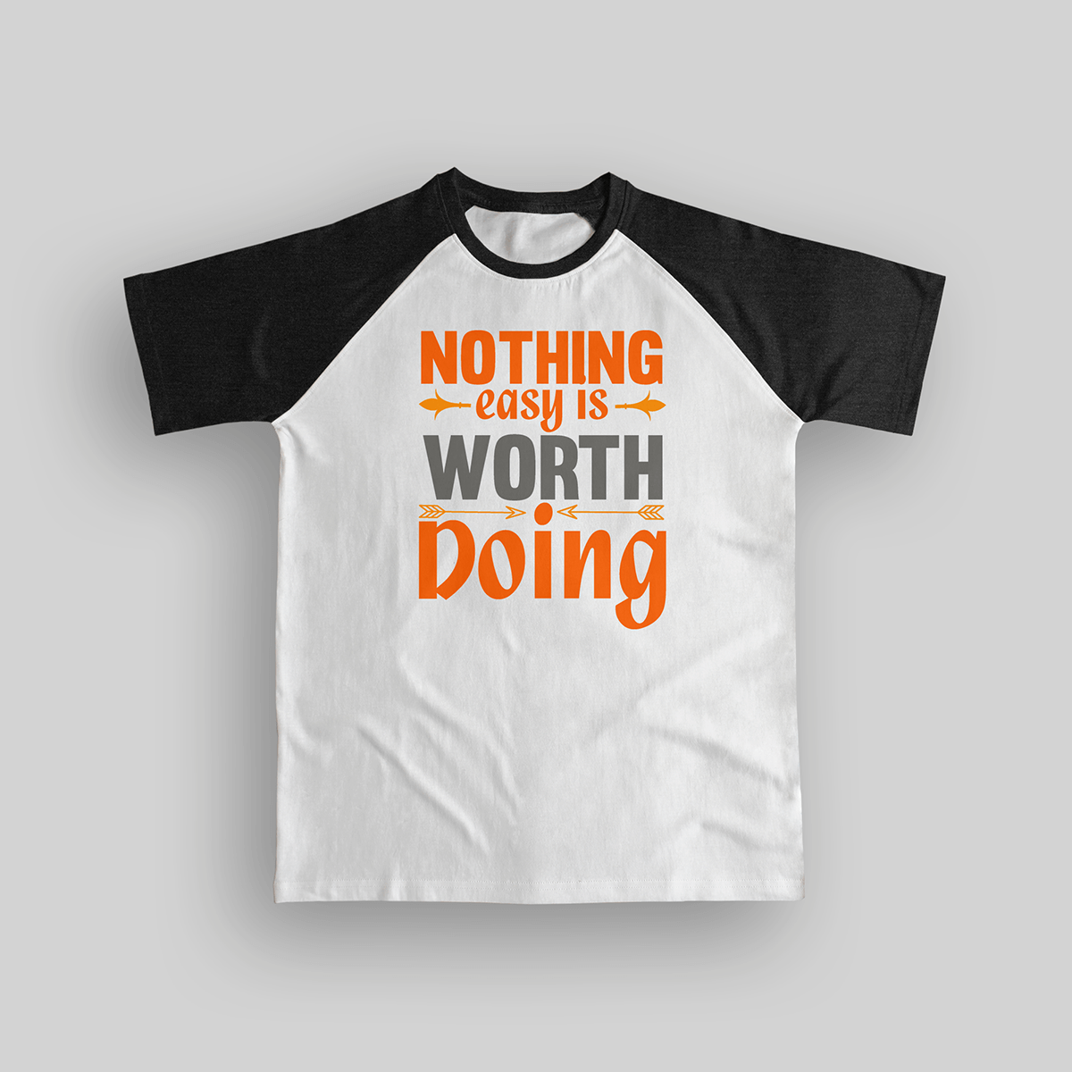 Nothing Easy_Charcoal-Melange_Tshirt