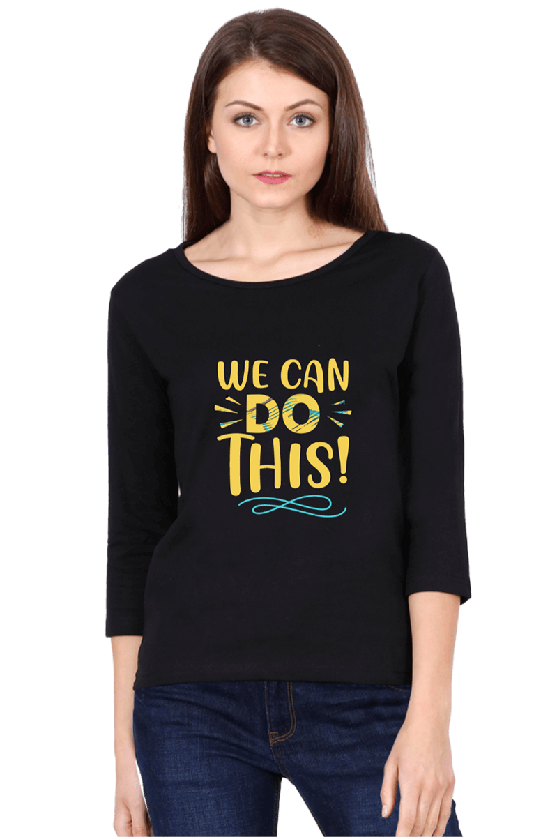 We-Can-Do-This_Women-Black-Tshirt