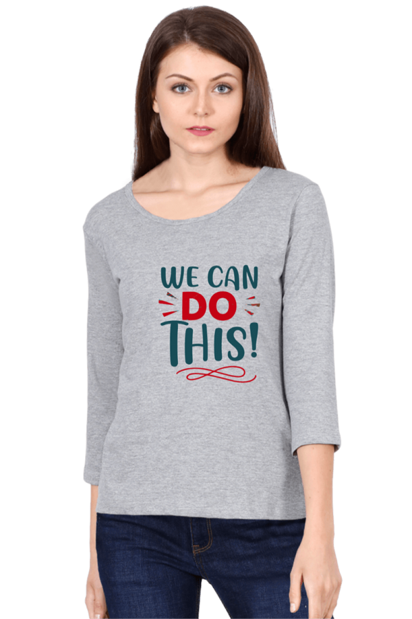We-Can-Do-This_Women-Grey-Melange-Tshirt