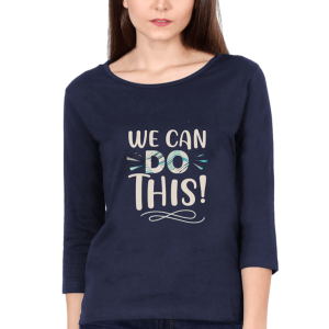 We-Can-Do-This_Women-Navy-Blue-Tshirt
