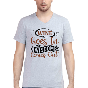 Wine Goes In_Grey-Melange-Tshirt