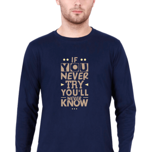 You-Never-Try_Navy-Blue-Tshirt