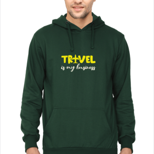 Travel is my Business_Bottle-Green_Hoodie