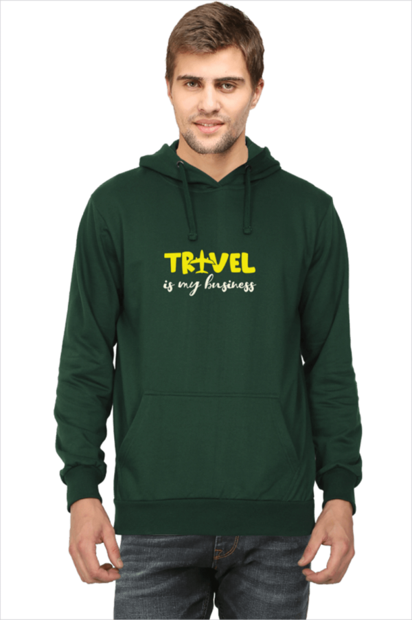 Travel is my Business_Bottle-Green_Hoodie